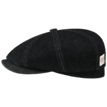 Casquette Hatteras Denim Jean Coton Noir - Stetson