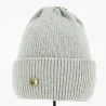 Bonnet à Revers Norden Laine Mérinos Gris clair - Super Yellow