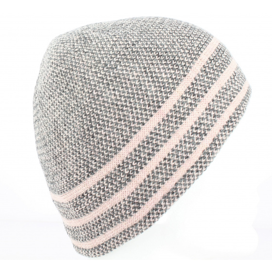 Bonnet Femme Nina Rose & Gris - Traclet Bonnet Femme Nina Rose & Gris - Traclet