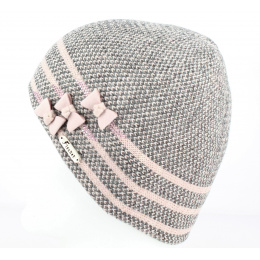 Women's Beanie Nina Pink & Grey - Traclet