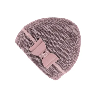 Bonnet Femme Nina Rose & Gris - Traclet Reference : 17115| Chapellerie Traclet