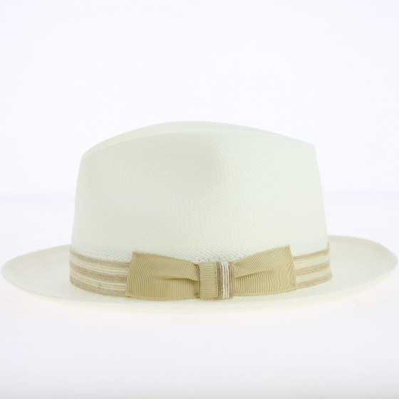 White Panama Fedora Hat Alusi - Traclet