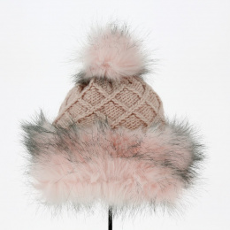 Tania pink pompon hat - Starling