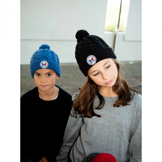 Bonnet Double Pompon Bébé Ines - Pipolaki Bonnet Double Pompon Bébé Ines - Pipolaki