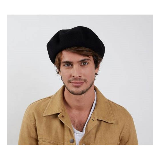 Béret Véritable Campan Noir Héritage par Laulhère 10 pouces - Véritable Campan - Noir Béret Véritable Campan Noir Héritage par Laulhère 10 pouces - Véritable Campan - Noir
