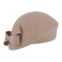 Beige wool formed beret - Traclet