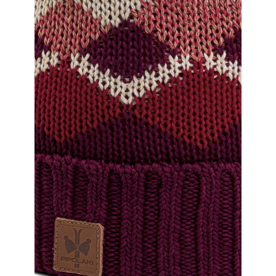 Pompon hat Abiso Bordeaux - Pipolaki
