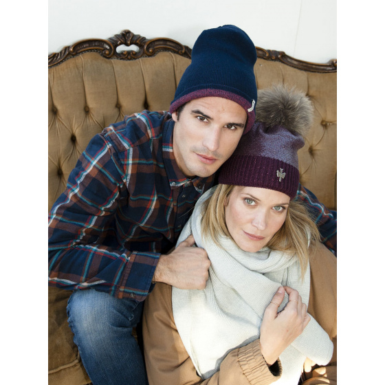 Bonnet réversible Bambo Marine - Pipolaki Bonnet réversible Bambo Marine - Pipolaki