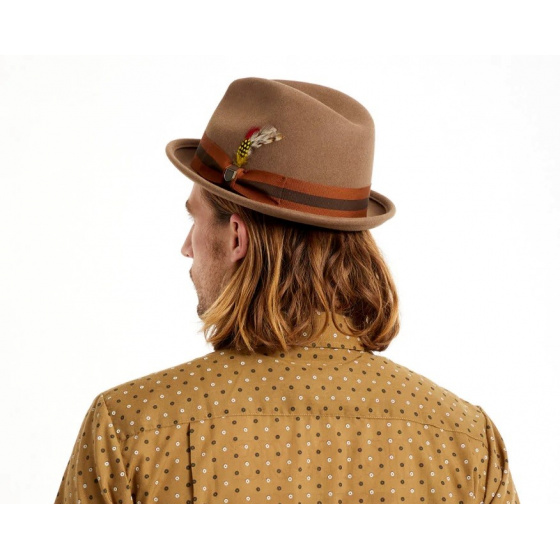 Gain Wool Felt Trilby Hat Camel - Brixton
