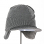 Children's cap with earflaps Grey - Pipolaki