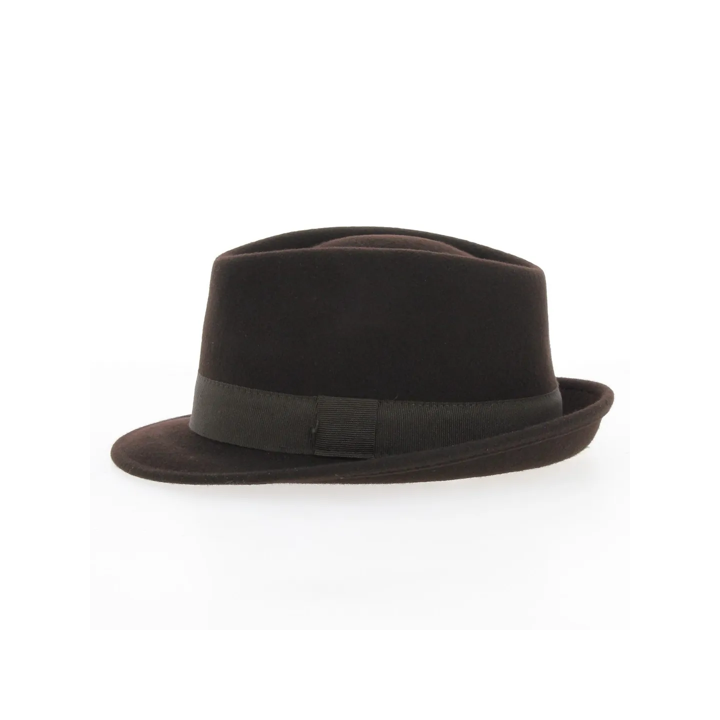 Trilby Unity Waterproof Brown Wool Felt Hat - Traclet