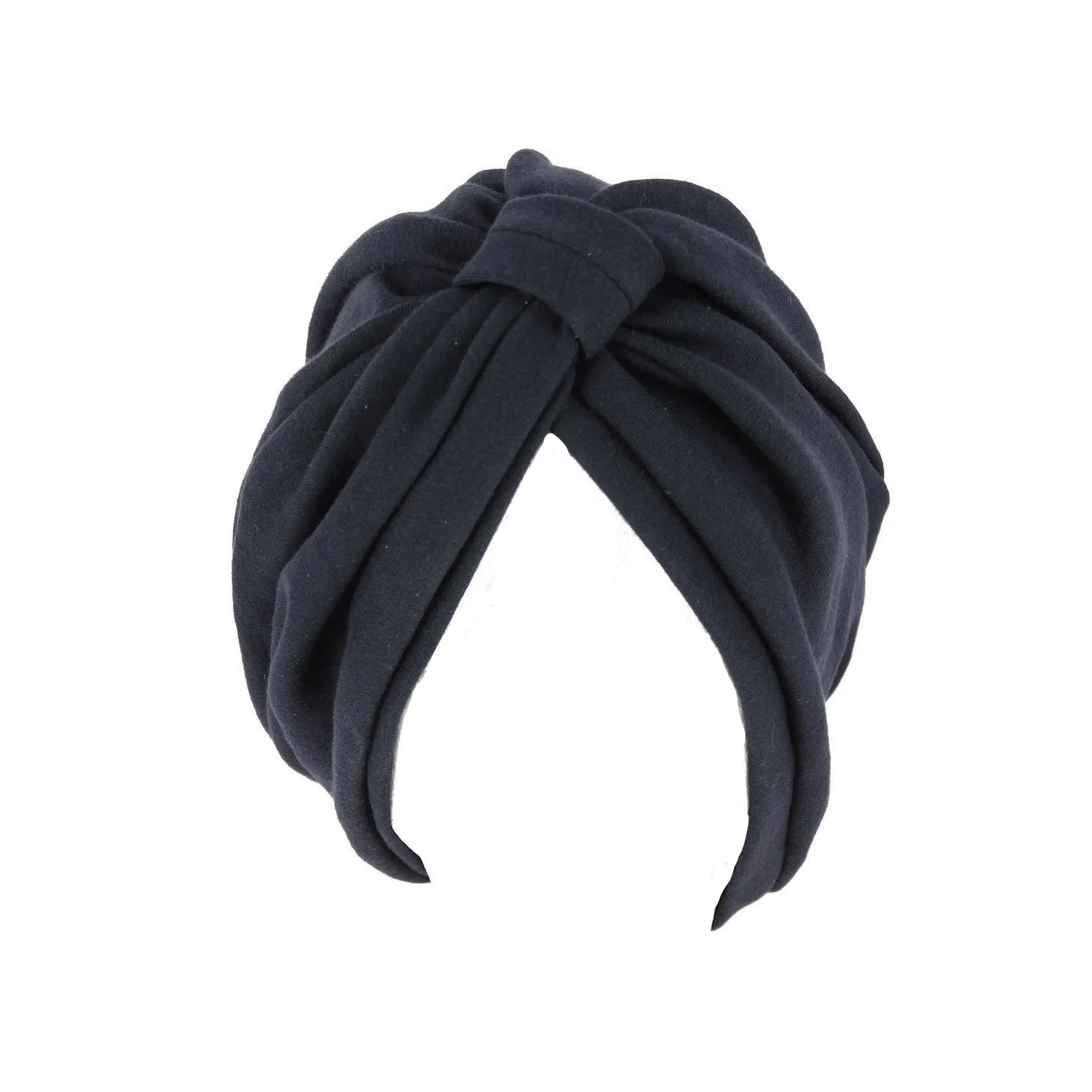 Turban Sophie Chimiothérapie Coton Noir - Traclet t Reference : 17153| Chapellerie Traclet