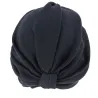 Turban Sophie Chimiothérapie Coton Noir - Traclet t Reference : 17153| Chapellerie Traclet