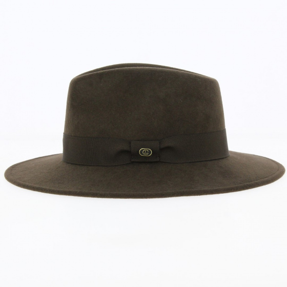 Chapeau Traveller Max feutre laine Marron - Traclet