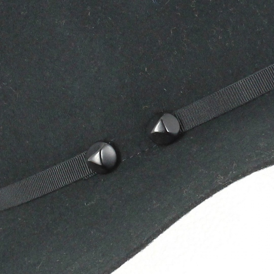 Capeline Monique feutre laine Noir - Traclet Capeline Monique feutre laine Noir - Traclet