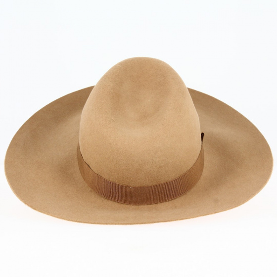 Camille wool felt capeline Camel - Traclet