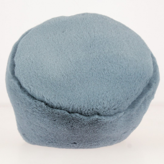 Toque Femme Fausse fourrure Bleu - Traclet Toque Femme Fausse fourrure Bleu - Traclet
