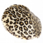 Leopard Faux Fur Beret - Traclet