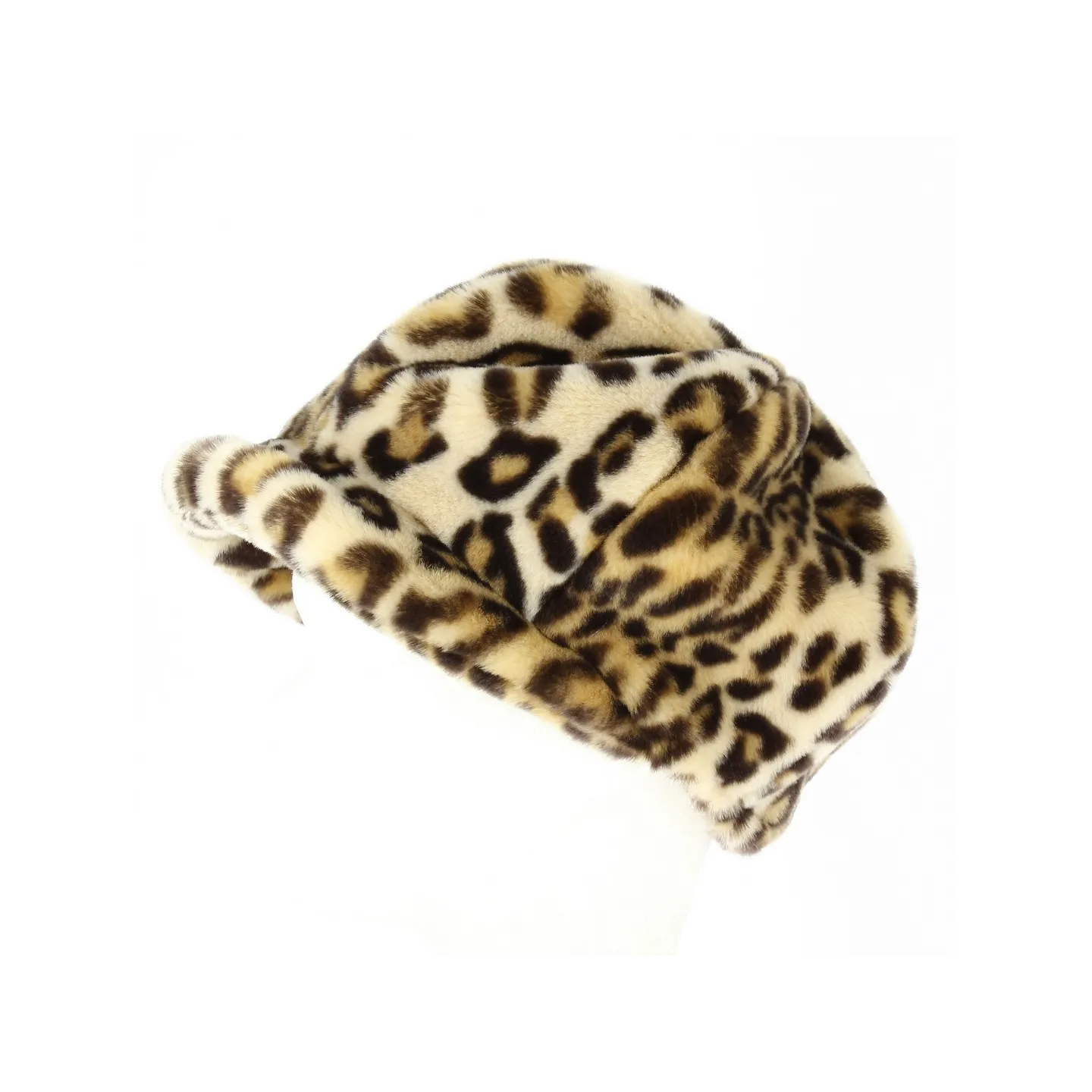 Newsboy Style Cap Liliya Faux Fur Beige - Traclet Reference : 4386 | Traclet Hat Shop