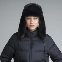 Black faux fur hat - Kangol