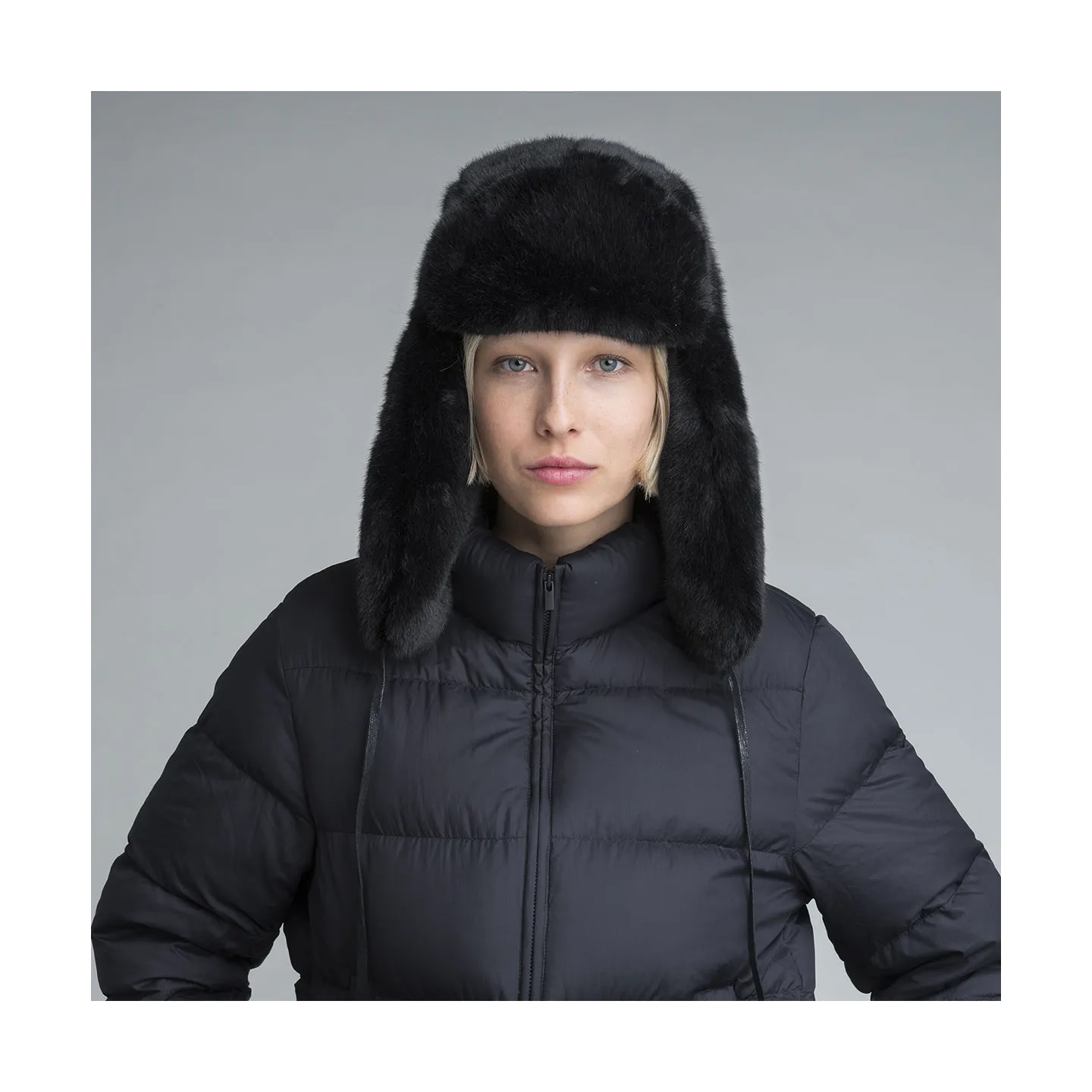 Chapka fausse fourrure Noir - Kangol