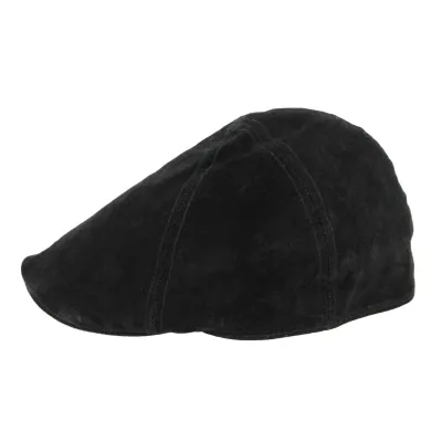 Casquette Ducky Cuir Noir - Aussie Apparel