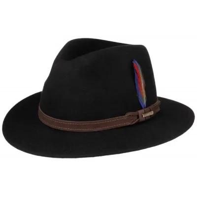 Kentucky Foldable Wool Felt Hat Black - Stetson  Reference : 17181| Traclet Hat Shop