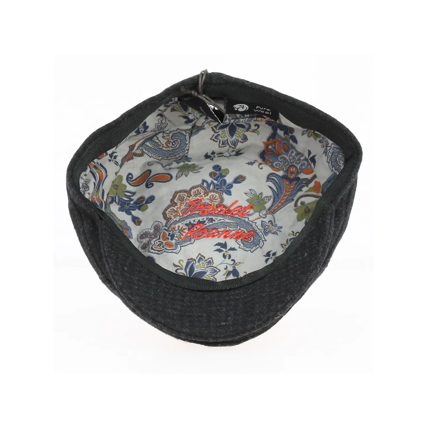 Flat Cap Daffy Black Wool - Traclet