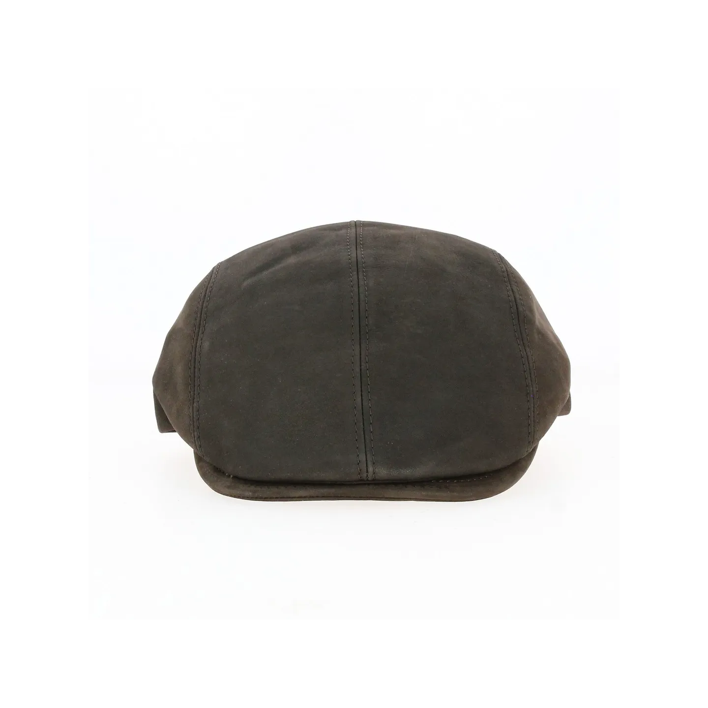 Brown Leather Daffy Cap - Traclet Reference: 17184 | Traclet Hat Shop