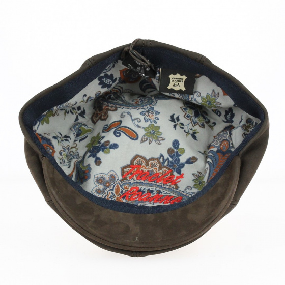 Casquette Daffy Cuir Marron - Traclet Casquette Daffy Cuir Marron - Traclet