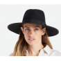 Fedora Jo Rancher Wool Felt Hat Black - Brixton