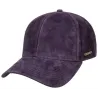 Stetson Plum Leather Louisville Baseball Cap ref 17187