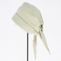 Turban Scarf Chemotherapy Cotton Beige - Traclet
