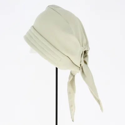 Turban Foulard Chimiothérapie Coton Beige - Traclet
