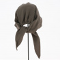 Brown Cotton Turban Scarf - Traclet