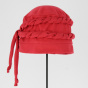 Red Cotton Twist Chemotherapy Cap - Traclet