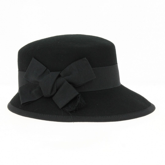 Black felt cap - Traclet Black felt cap - Traclet
