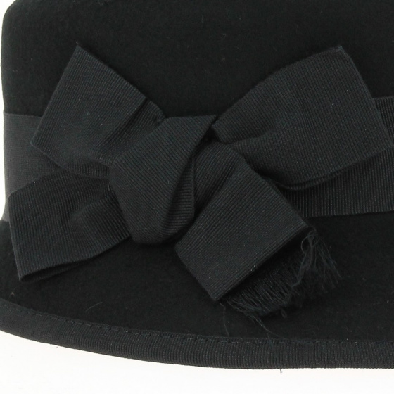 Black felt cap - Traclet Black felt cap - Traclet