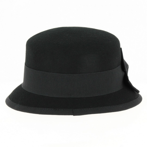 Black felt cap - Traclet Black felt cap - Traclet