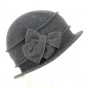 Hat Cloche Mania Felt Wool anthracite - Traclet