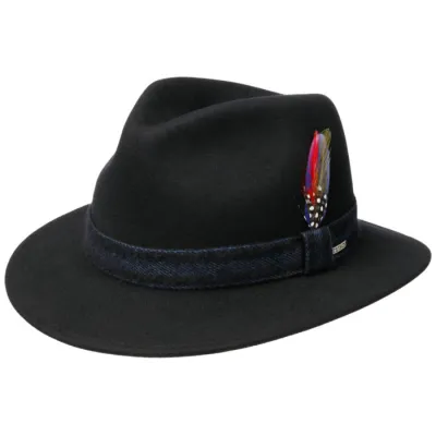 Chapeau Traveller Laine & Cachemire Noir - Stetson