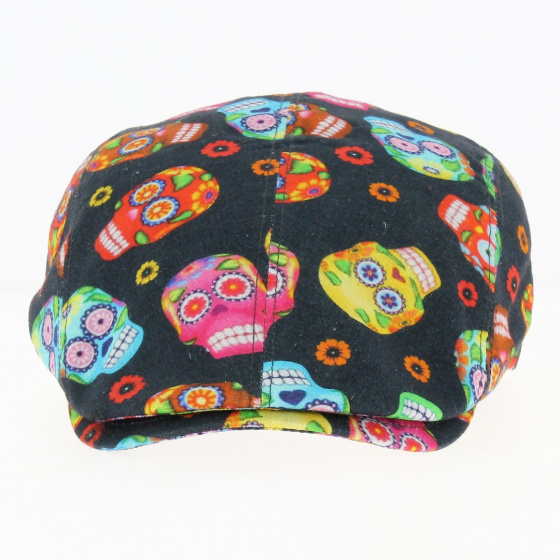 Casquette Plate Skull Noir - Flechet