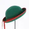 Chapeau Breton Feutre Laine Vert et Rouge - Traclet