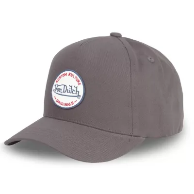 Casquette Baseball Crew Grise - Von Dutch Reference : 17229| Chapellerie Traclet