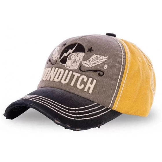 Rock Xavier Baseball Cap Grey & Yellow - Von Dutch