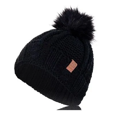 Santa Monica Black Pom-Pom Beanie - Von Dutch ref 17239