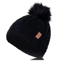 copy of Klara black pompom hat - Traclet