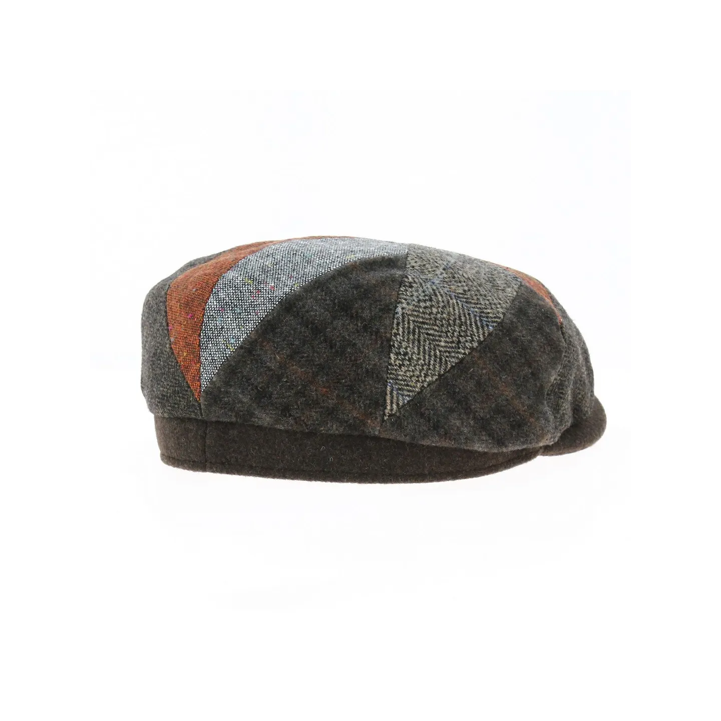 Houston Patchwork Brown Cap - Crambes