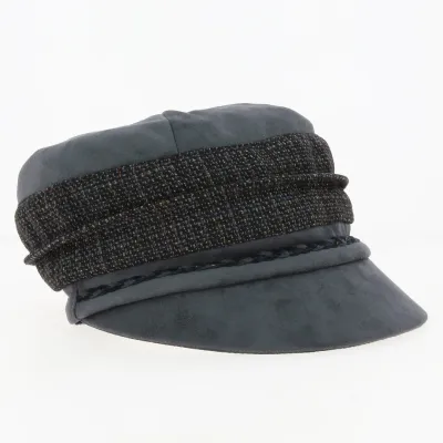Casquette Gavroche Newport Cub Gris & Brun - Taffta