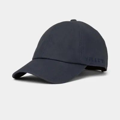 Casquette Baseball Wax Coton ciré Marine - Tilley